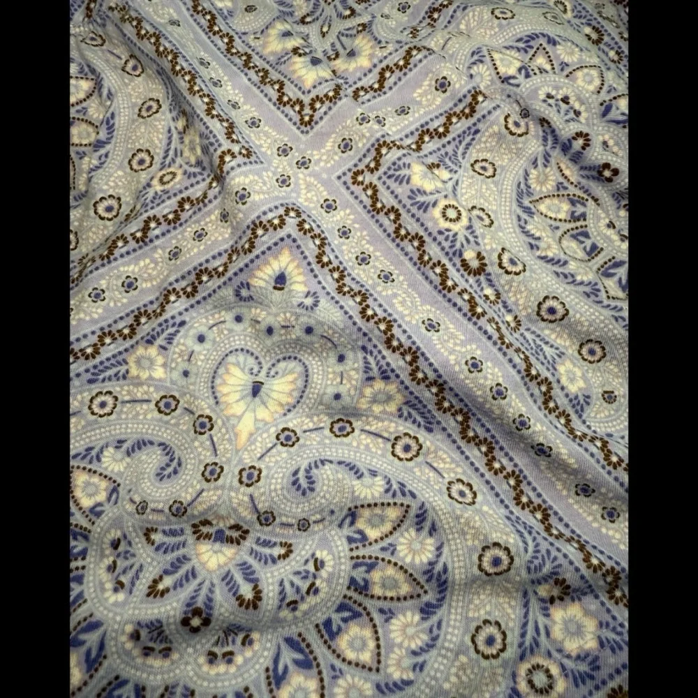 The Children's Place Cream and Blue Bandanna Print‎ Paisley Skort XL 14
